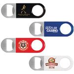 HST43410A Short Paddle Vinyl Wrapped Bottle Opener With Custom Imprint